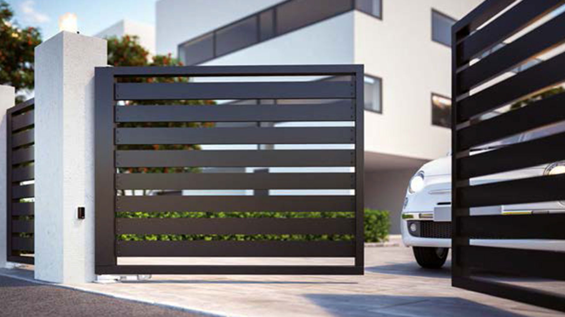 Механизм распашных ворот