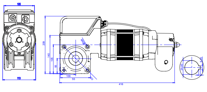 Технические характеристики силового двигателя